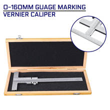 DIN862 0-160mm Measuring Guage Marking Vernier Caliper 0.05mm Scraper Bridge Tool Adjust with Storage Case Vernier Steel Caliper 2024 - buy cheap