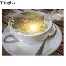 5D Diamond Painting Coffee Cup Sunshine Picture Of Rhinestones Diamond Full Drill Round Square Embroidery Handmade Gift Decor 2024 - buy cheap