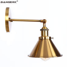 Candelabro de ajuste de hierro para decoración de Loft, lámpara de pared LED Edison antigua, Retro, para cabecera, iluminación interior del hogar, Wandlamp Industrial 2024 - compra barato