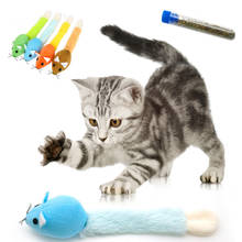 Игрушка для кошек, мышь, мышей, Интерактивная Жевательная плюшевая игрушка, кошачья мята, прорезыватель, длинный хвост, царапина, игра, обучение, кошачья мята, котенок, крыса, Поставка продукта 2024 - купить недорого
