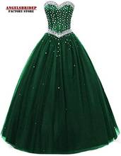 Angelsbridep милое фатиновое бальное платье, пышное платье, 2020 Vestidos De 15 Anos, роскошное платье с кристаллами, милое платье 16 2024 - купить недорого