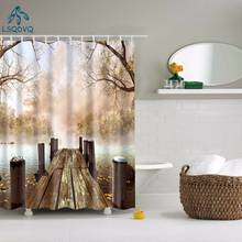 Forest trees printed 3d bath curtains waterproof polyester fabric washable bathroom shower curtain screen 2024 - buy cheap