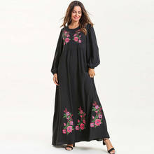Black Arabic Dubai Kaftan Abaya Hijab Muslim Dress Turkish Dresses Islamic Clothing Abayas For Women Caftan Robe Islam Elbise 2024 - buy cheap