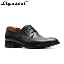 Men Dress Shoes Formal Shoes Men Genuine Cow Leather Red Bottom Designer Oxford Shoes For Men Business Wedding Party Shoes 2024 - buy cheap