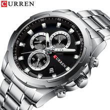 Top Brand CURREN Watches Men Sport Wristwatch Fashion Business Analog Quartz Watch Male Clock Chronograph Stainless steel  Watch 2024 - buy cheap