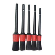 5PCS Multi-Functional Car Detailing Brushes Car Wash Slit Brush Clean Seat Detail Brush Natural Boar Hair Brushes 2024 - buy cheap