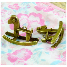 10PCS 40x31MM Antique Bronze Plated Zinc Alloy Rocking Horse Charms Pendants Diy Jewelry Findings Accessories Wholesale 2024 - buy cheap