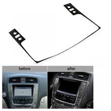 Navigation Panel Cover Trim Decor Fit for Lexus IS250 300 350C Carbon Fiber 2006 2007 2008 2009 2010 2011 2012 2024 - buy cheap