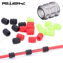 10 pcs RISK Bike Rubber Cable Protector Ultralight MTB Bicycle Brake Shift Pipe Line Tube Frame Protective Nightlight Protecetor 2024 - buy cheap