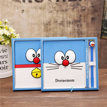 Cute Cartoon Doraemon Hardcover Planner Notebook Set Diary Book with Pen School Supplies Students Girls Boys Birthday Gift 2024 - buy cheap