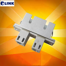 ELINK-adaptador híbrido doble de LC-SC, acoplador doble de SC-LC, hembra-hembra, carcasa de metal, SM MM DX, 2,5mm-1,25mm, envío gratis 2024 - compra barato