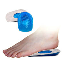 Силиконовые гелевые стельки, подушечки для пяток, для ног, для снятия боли в ногах, поддерживающие стельки для обуви, вкладыши для ухода за ногами 2024 - купить недорого
