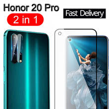 2 en 1, cristal de la Lente de la cámara para Honor 20 Pro, Protector de pantalla de vidrio templado para Huawei Honor 20 Pro, película protectora de cristal 2024 - compra barato