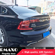 For VOLVO S90 Spoiler 2018-2019 VOLVO S90 Spoiler ZSK High Quality  ABS Material Car Rear Wing Primer Color Rear Spoiler 2024 - buy cheap