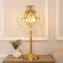 Креативная простая современная Хрустальная настольная лампа, высококачественный светильник, Роскошная лампа для гостиной, спальни, лампа для учебы 2024 - купить недорого