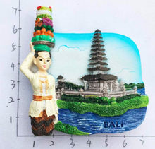 Indonesia Bali Tourist Souvenirs Fridge Magnets High Quality Resin Handmade Refrigerator Magnetic Sticker Home Decor 2024 - buy cheap