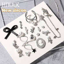 Newest 2Pieces Lot Pendant Chain 3D Alloy Butterfly Nail Art Zircon Pearl Metal Manicure Nails DIY Accessories Nail Decoration 2024 - buy cheap