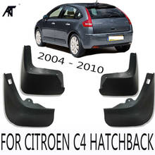 Protetor contra respingos para citroen c4 hatchback, adequado para 2004, 2005, 2006, 2007, 2008, 2009, 2010, lama com acessórios para logo 2024 - compre barato