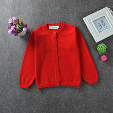 Свитер для маленьких девочек; весенне-осенний хлопковый свитер для маленьких мальчиков; вязаный кардиган; куртка с длинными рукавами; кардиган для маленьких девочек; зимняя одежда 2024 - купить недорого