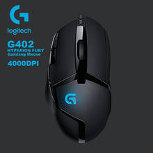 Logitech g402-mouse para jogo hyperion fury, com 8 botões programáveis, 4000dpi, motor de fusão de alta velocidade, 1ms, taxa de relatório 2024 - compre barato