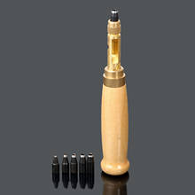 Herramienta de perforación automática para correa de cuero, 6 en 1, 1,5-4mm, 6ps 2024 - compra barato
