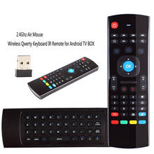 MX3 2.4G Wireless Keyboard Controller Remote Control Air Mouse For Smart Android 7.1 TV Box X96 Mini S905w Tx3 Tvbox 2024 - buy cheap
