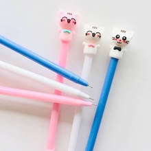 3 pcs/lot Smile Facial Cat Gel Ink Pen Promotional Gift Stationery School & Office Supply 2024 - buy cheap