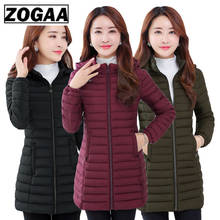 ZOGAA winter jacket women parka Large size Thicken warm Hooded long Slim Down cotton coat jacket women Outwear Parkas 5XL 6XL 2024 - buy cheap