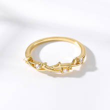 Обручальные кольца с цирконием, обручальные кольца для женщин, розовое золото, серебро, медное женское кольцо на кончик пальца, модные вечерние ювелирные изделия на палец 2024 - купить недорого