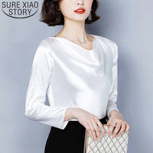 Blusas Mujer De Moda 2021 Office Lady Autumn Chiffon Blouses Casual Solid Women Clothing Long Sleeve O-neck Women Tops 6282 50 2024 - buy cheap