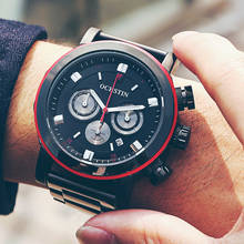New Watch Men Top Luxury Brand OCHSTIN Black Sport Waterproof Quartz Watches Mens Chronograph Date Male Clock relogios masculino 2024 - buy cheap