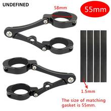 55mm-58mm Headlight Bracket Motorcycle Fork Tube Mounting Clamp Holder Black For Harley Dyna Cafe Racer Chopper Bobber Universal 2024 - buy cheap