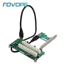 PCI-Express PCI-e to PCI Adapter Card PCIe to Dual PCI Slot Expansion Card USB 3.0 Add on Cards Converter 2024 - buy cheap