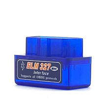 Herramienta de diagnóstico de coche, dispositivo Super Mini ELM327 con Bluetooth V2.1 OBD2 Mini Elm 327, para protocolos ODB2 OBDII, última versión 2024 - compra barato