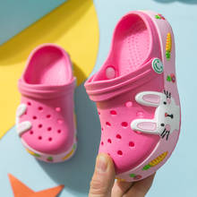 New Summer Kids Shoes For Boys Girls Rabbit Light Non Slip Children Garden Shoes Toddler Indoor Home Beach Slippers Sandals 2024 - buy cheap