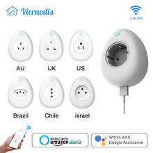 Tomada smart com wi-fi 16a, monitoramento de energia, ue, eua, reino unido, au, jp, frança, brasil, israel 2024 - compre barato