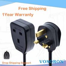 UK extension Power Cord,IEC UK 3Pin Male Plug to UK 3Pin Female Outlet Socket HongKong Power Cable Extented 2024 - buy cheap