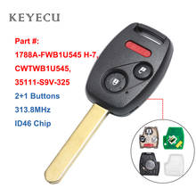 Keyecu Car Remote Key Fob 2+1 Buttons 313.8MHz ID46 for Honda Pilot 2005 2006 2007 2008, FCC: CWTWB1U545 2024 - buy cheap