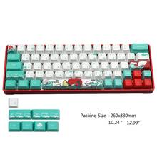 Tapa de teclado ukiyo-e de Coral de mar ruso, sublimación, perfil OEM para GH60, GK61, GK64, envío directo 2024 - compra barato