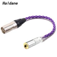 Haldane-Cable adaptador de Audio HIFI de 4 pines, Conector de Cable equilibrado XLR macho a 3,5mm, estéreo hembra, 3,5mm a XLR 2024 - compra barato