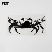 YJZT 15.5CM×7.6CM Personality Crab Animal Car Stickers Motorcycle Decal Vinyl 13D-0908 2024 - buy cheap