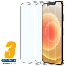 3PCS Full Cover Protective Glass For iPhone 11 12 Pro MAX X XR XS Screen Protector For iPhone 7 8 6 6s Plus SE Tempered Glass 2024 - buy cheap