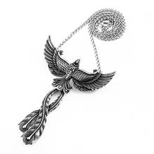 3D Phoenix design Pendant Necklace Stainless steel Bird Charm Choker Good detail Animal Jewelry for man 2024 - buy cheap
