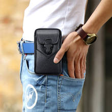 Mobile Phone Waist Bag 6.8 inch For iPhone Samsung Xiaomi Huawei Belt Clip Loop Holster Pouch Case Leather Cover Belt Waist Bag 2024 - buy cheap