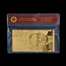 Contas de dinheiro falsas wr, israel 100 shekels folha de ouro com moldura coa notas bancárias, mundo notas coleção de presente 2024 - compre barato