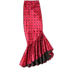 2021 autumn winter velvet polka dot mermaid skirt women high waist package hip ruffles trumpet skirt 2024 - buy cheap