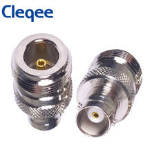 Cleqee 1PC BNC Female to N Type Female Jack Adapter RF Coax Connector Straight Type Converter C20072 2024 - buy cheap