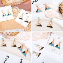 POXAM новые винтажные корейские Висячие серьги для женщин геометрические эффектные Висячие современные серьги 2020 женские свадебные модные ювелирные изделия 2024 - купить недорого