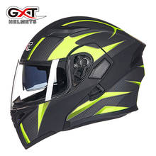 GXT Dual Lens Racing Helmets Flip Up Motorcycle Helmet with Inner Visor Safety Moto Helmet Can Put Bluetooth Headset 2024 - buy cheap