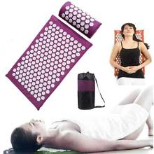 Esterilla de acupresión, cojín de masaje, acupresión, alivia el dolor de espalda y cuerpo, estera con puntas, masaje con acupuntura, almohada de Yoga 2024 - compra barato
